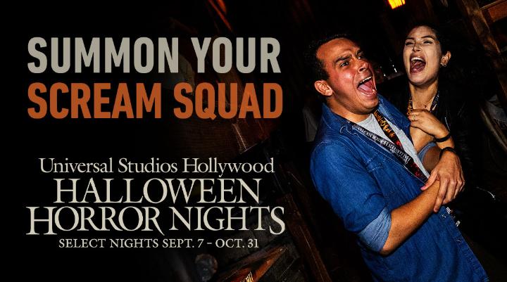 Summon your scream squad and you might survive 8 terrifying haunted houses, the Terror Tram, sinister scare zones, live entertainment and exhilarating attraction 😈
