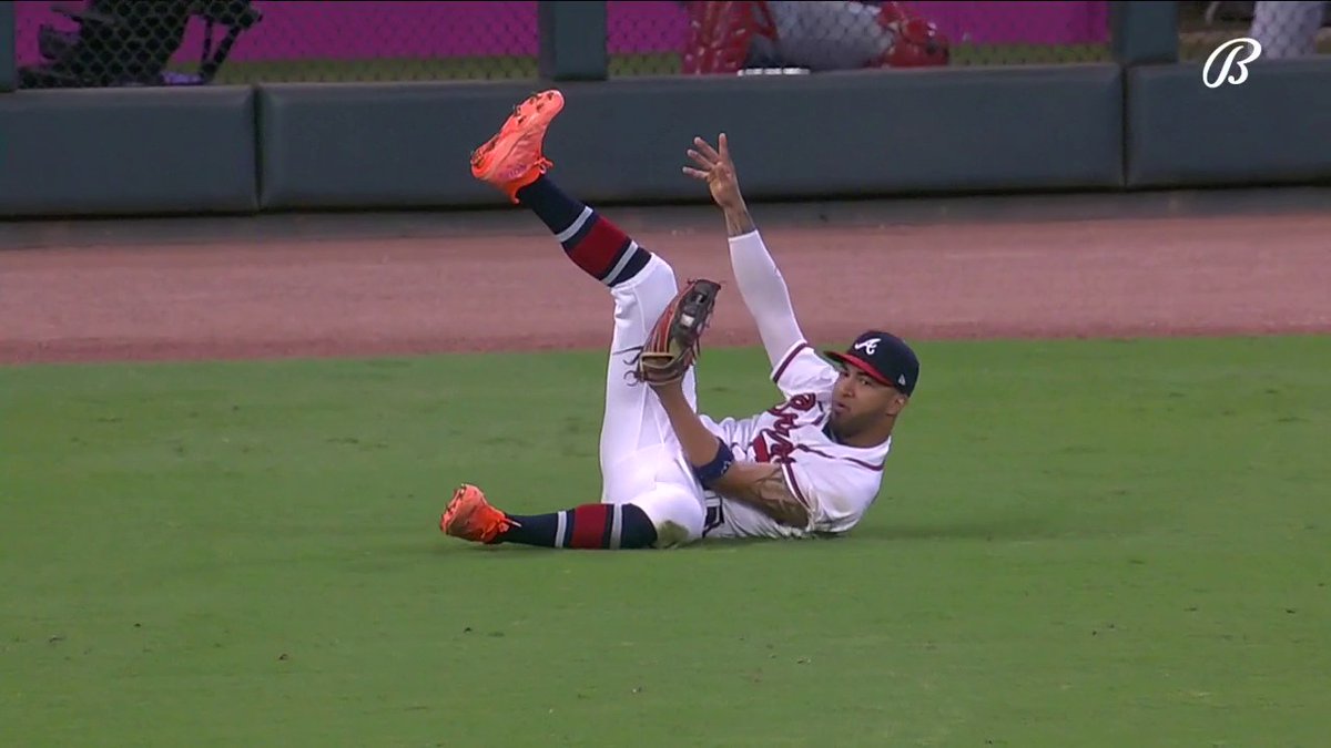 EDDIE ROSARIO. FOR THE WIN. GAME-ENDING CATCH.