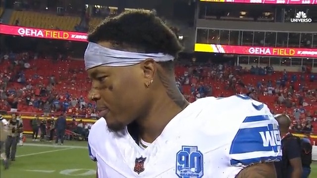 Marvin Jones condujo toda su entrevista con NBC Universo en español.