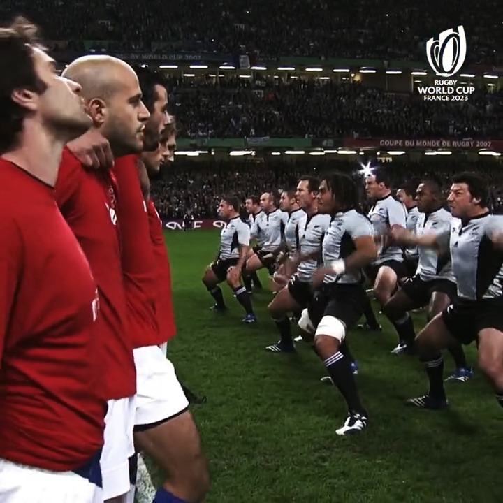 An iconic Rugby World Cup rivalry renewed 🖼️ #RWC2023 | #FRAvNZL
