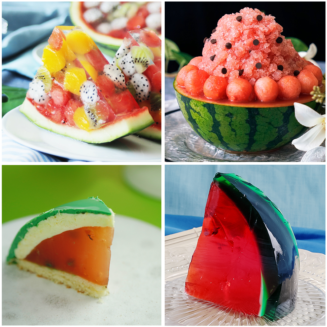 •Aneka Resep Yang Bisa Dibuat Dengan Semangka!• Dari satu buah semangka, bisa jadi macam-macam dessert menarik! (part 1) Tastemade