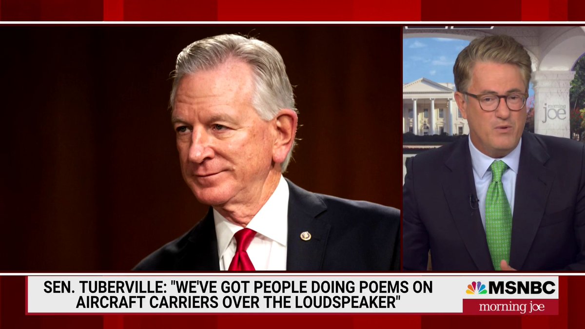 "Why aren't the Republicans calling this out? Why isn't everybody calling this out? I'm sick and tired of these people tearing down the military. I'm sick and tired of these Republicans tearing down the U.S." --JoeNBC on Sen. Tuberville's blocking of military promotions