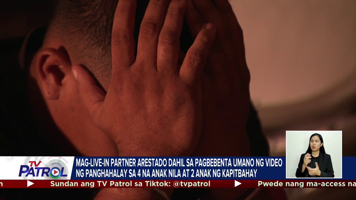 Trigger warning: Sexual harassment Inaresto ng NBI ang mag-live-in partner na natuklasang nagbebenta ng video ng panghahalay ng 4 nilang anak at pati 2 anak ng kanilang kapitbahay. Natuklasan din sa imbestigasyon na pinagsasamantalahan din ng amain ang isa sa mga anak.