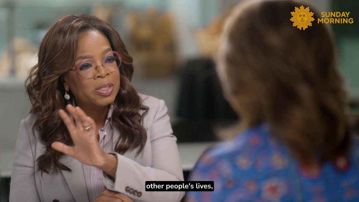 “Everybody is looking at other people’s social media, what they believe to be other people’s lives,” Oprah Winfrey tells Norah O'Donnell 🇺🇸 on this week’s ‘Sunday Morning.' Winfrey &amp; Arthur Brooks discuss their new book on the science of happiness. "envy is the happiness destroyer."
