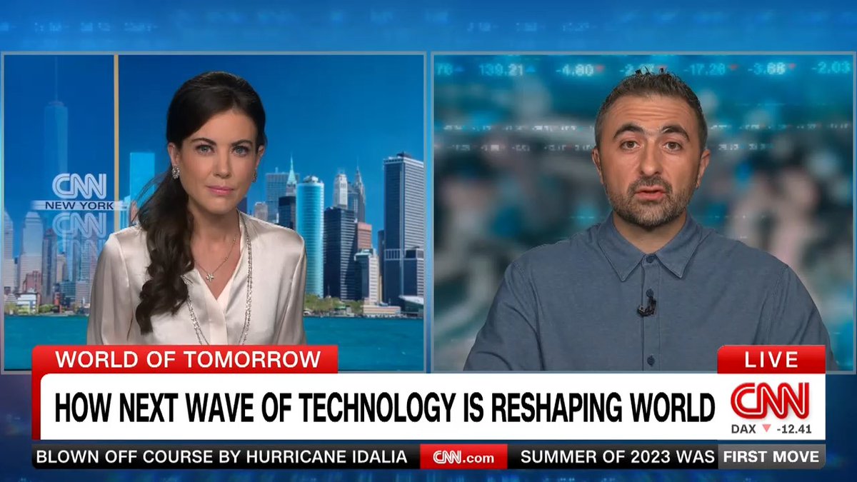 "That's how technology happens, at first it seems absurd, crazy…then it becomes utterly essential and integral to everything we do." Mustafa Suleyman on his new book ‘The Coming Wave’, the risks, rewards &amp; why he wants #AI use banned in US elections. Part 1 | First Move CNN