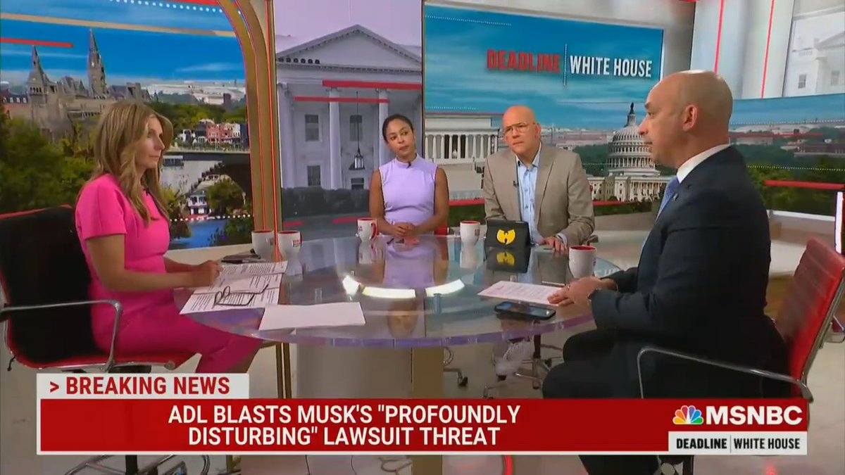 As I told Nicolle Wallace, I want to be crystal clear. We don't want to kill Twitter. I've never said Musk is an antisemite and the platform itself is not inherently antisemitic. More here ⤵️