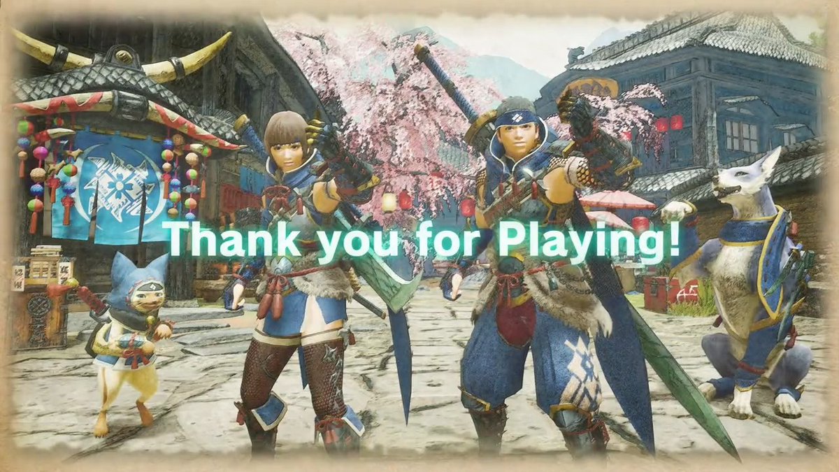 Thank you for playing #MHRise and #Sunbreak together!