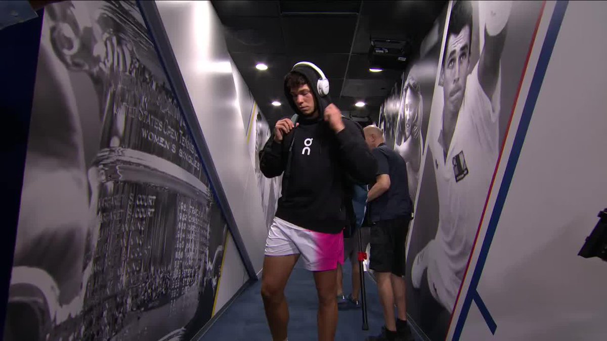 HERE WE GO‼️ Novak Djokovic vs. Ben Shelton Walkouts Presented by Mount Sinai Health System