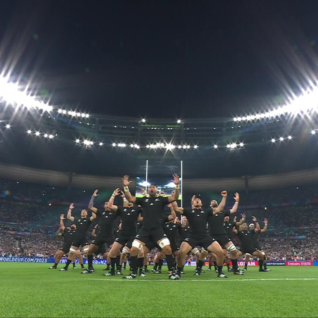 The Haka never disappoints 🇳🇿 #RWC2023 | #FRAvNZL