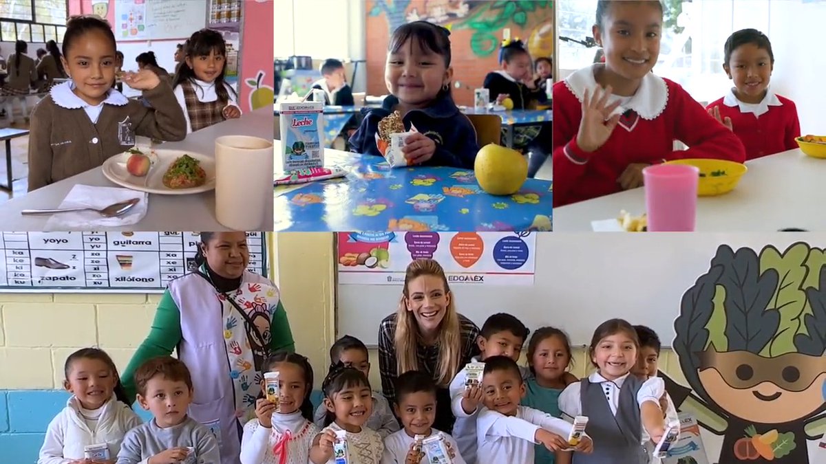 Más de 716 millones de desayunos escolares entregados a más de 740,000 alumnos de educación básica. #6toInformeEdoméx