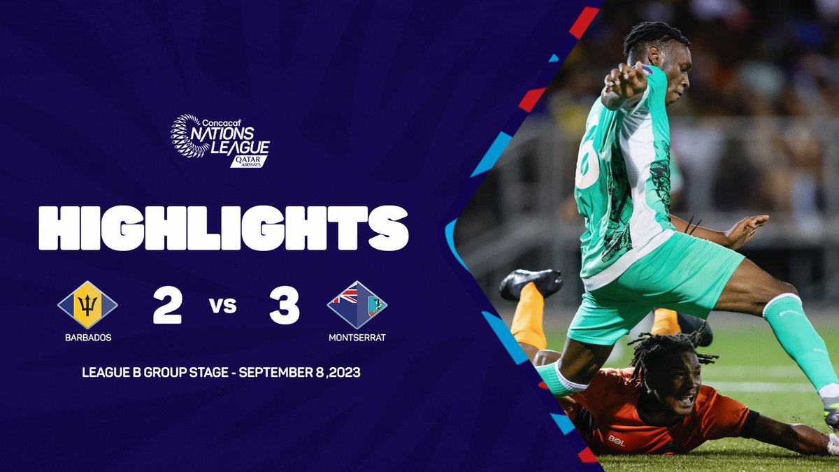 🤳⚽ Relive the thrilling moments of the League B-Group B match of #CNL! 🎥 Barbados Football Association 🇧🇧 2-3 🇲🇸 Montserrat FA 🇲🇸