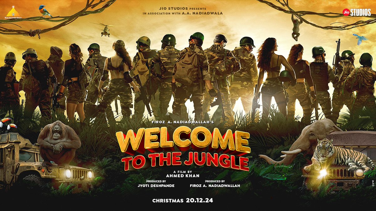 Khud ko aur aap sab ko ek birthday gift diya hai aaj. If you like it and say thanks, I’d say Welcome(3) 😬 #WelcomeToTheJungle In cinemas, Christmas - 20th December, 2024. #Welcome3