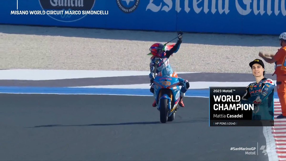 A great way to end the season for the champ 😎 #CASADE1 gave it a go for the victory but ended in 3rd place 🙌 #SanMarinoGP 🇸🇲