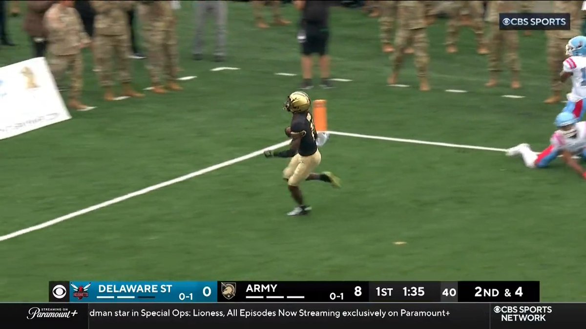 ARMY 59 YARD TOUCHDOWN PASS