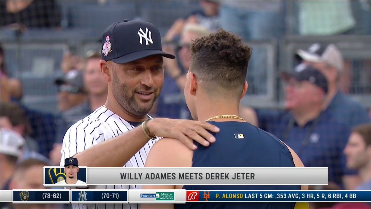 The kid in Willy Adames came out after he met Derek Jeter 🥹