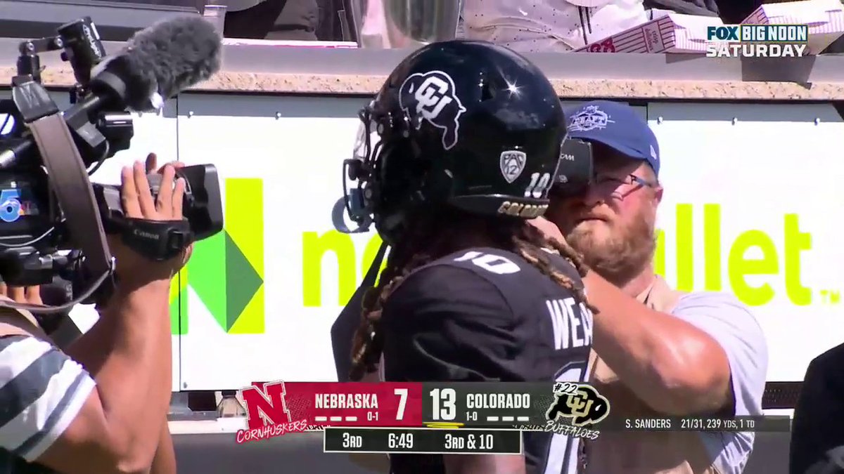 What a response by Colorado Buffaloes Football ⚡️ Shedeur Sanders finds Xavier Weaver for the TD 🦬