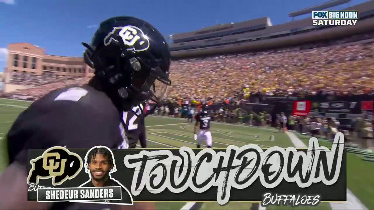 Shedeur does the Deion shuffle after this TD 🔥 (via FOX College Football)