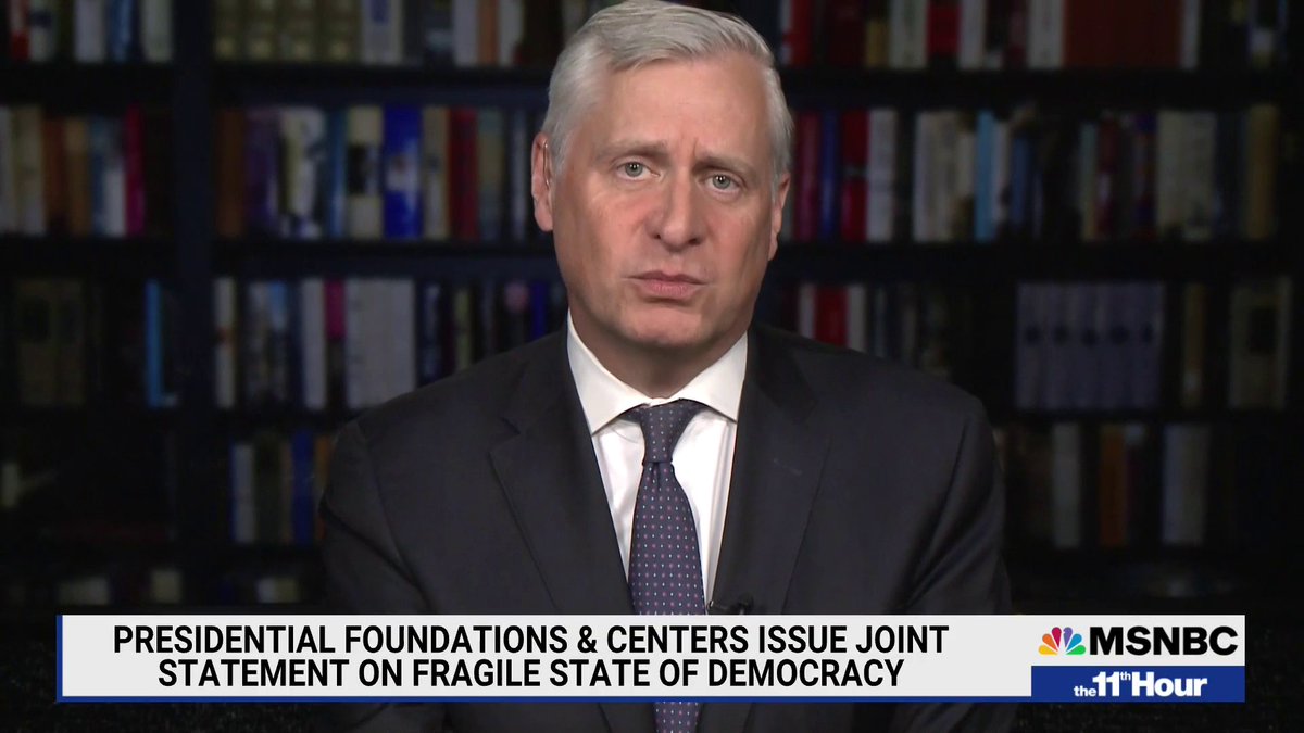 Jon Meacham: "We don't really have two functional constitutional parties at the moment. The Republican party has become a vehicle for a personality with authoritarian tendencies and those tendencies took concrete form in the aftermath of the 2020 election."