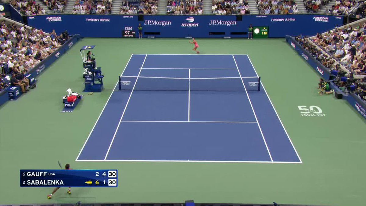 Coco and Aryna are delivering! We may not see a better point all day.