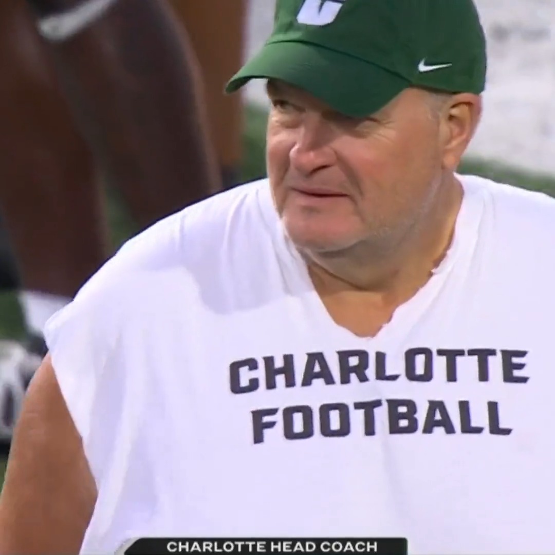 Biff Poggi is building a winning culture with Charlotte Football. #BigTenSaturdayNight | 📺: NBC &amp; Peacock
