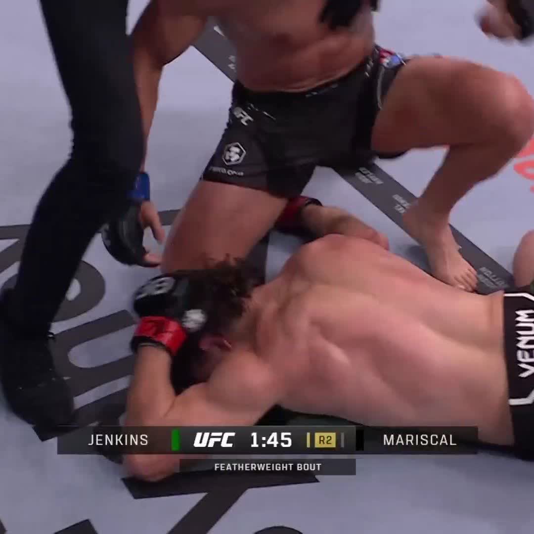 Chepe Mariscal gets the victory via TKO after an arm injury to Jack Jenkins #UFC293