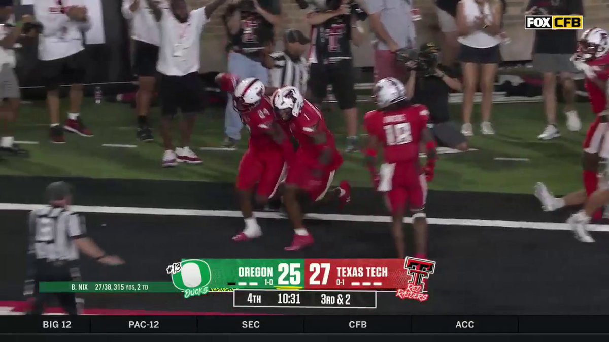 After review, this potential INT for Texas Tech is ruled as an incomplete pass Do you agree with the call?