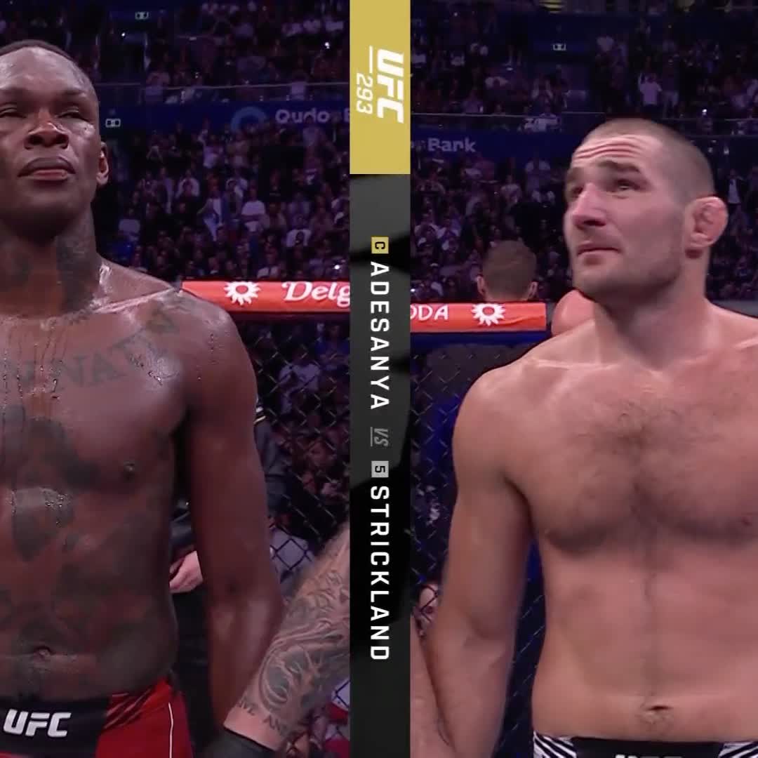 NUEVO CAMPEÓN🏆 Sean Strickland se lleva el campeonato peso medio por decisión unánime❗️ #UFC293