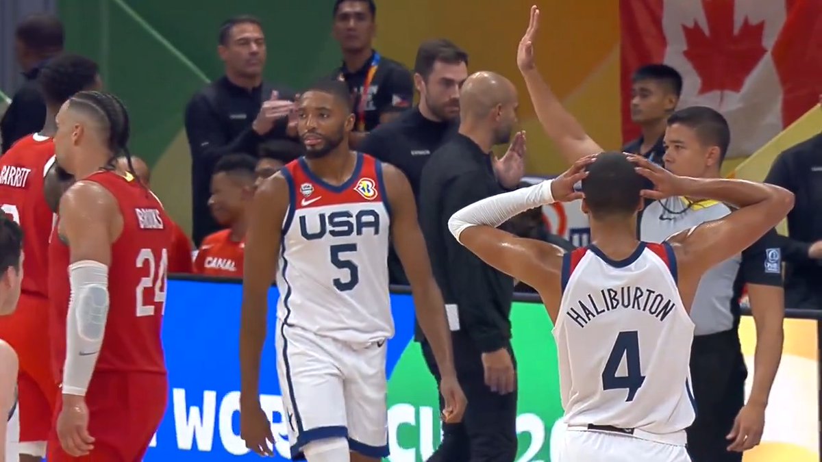Every angle of Mikal Bridges' shot that sent it to overtime. Tell a friend. #FIBAWC x #WinForAll