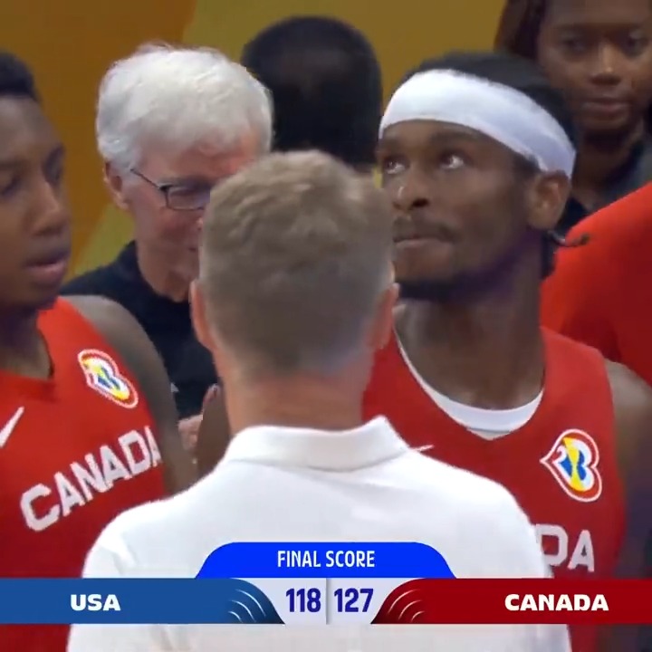 The first ever #FIBAWC medal for Canada! 🥉 🇨🇦 #WinForAll