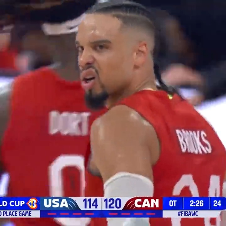 What a WILD finish to the USA-Canada third place game! 🤯 #FIBAWC | #WinForAll