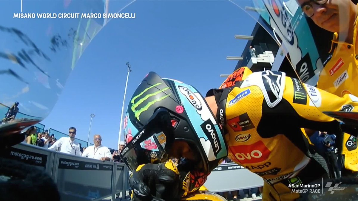 Nothing more to give! 👊 7 days after his #CatalanGP crash, Pecco Bagnaia has finished third in the #TissotSprint, third in the race and got the fastest lap in the process 👏 #SanMarinoGP 🇸🇲