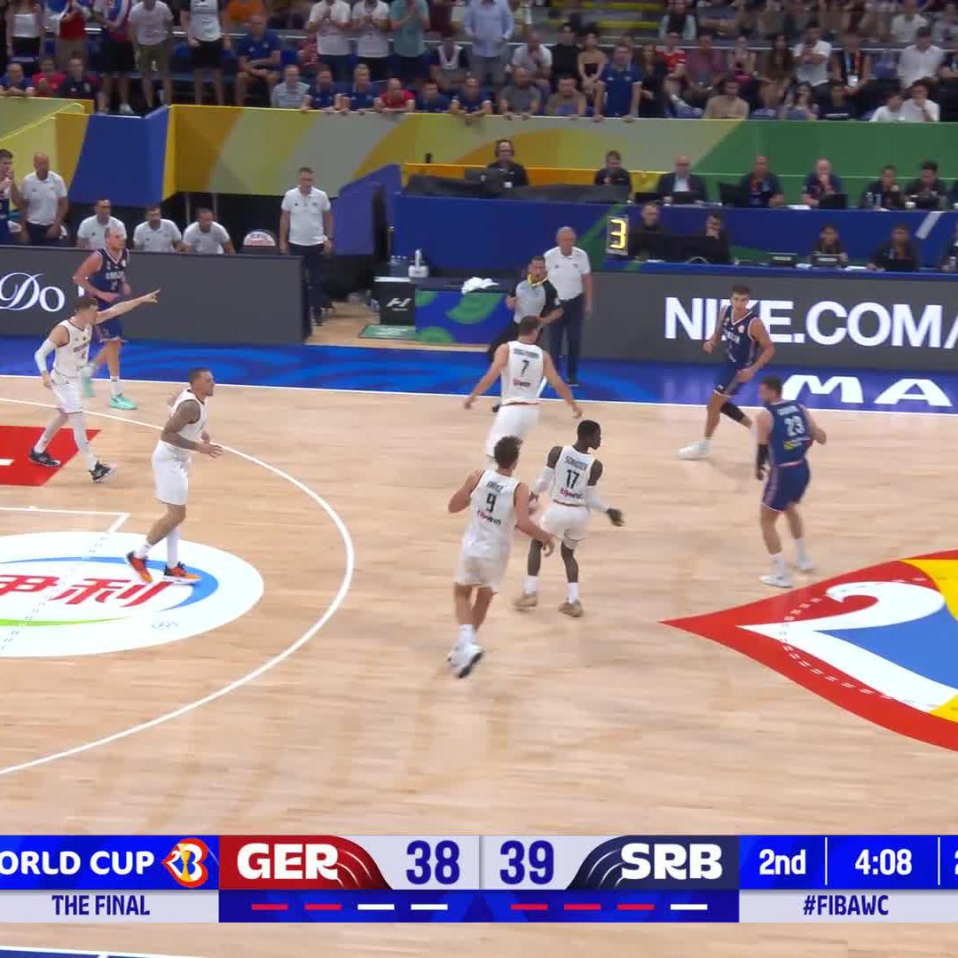 That stepback from Bogdan Bogdanovic was cold 🥶 He's up to 13 PTS in the second quarter. Watch the #FIBAWC Final on ESPN2!