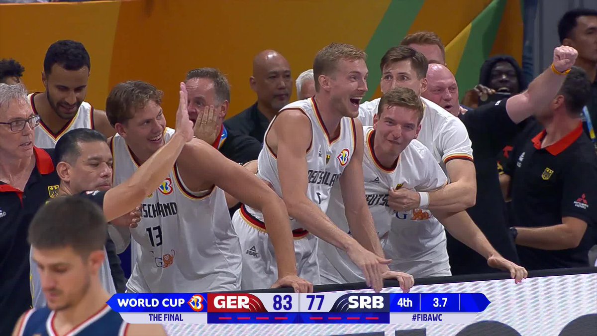 Undefeated. FOR THE FIRST TIME IN HISTORY, GERMANY ARE WORLD CHAMPIONS! 🏆 #FIBAWC x #WinForAll