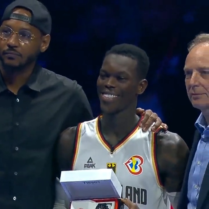 🇩🇪 Averaged team high, 19.1 PPG & 6.1 APG 🇩🇪 Led Germany to an undefeated title The 2023 #FIBAWC MVP goes to Dennis Schroder 🏆