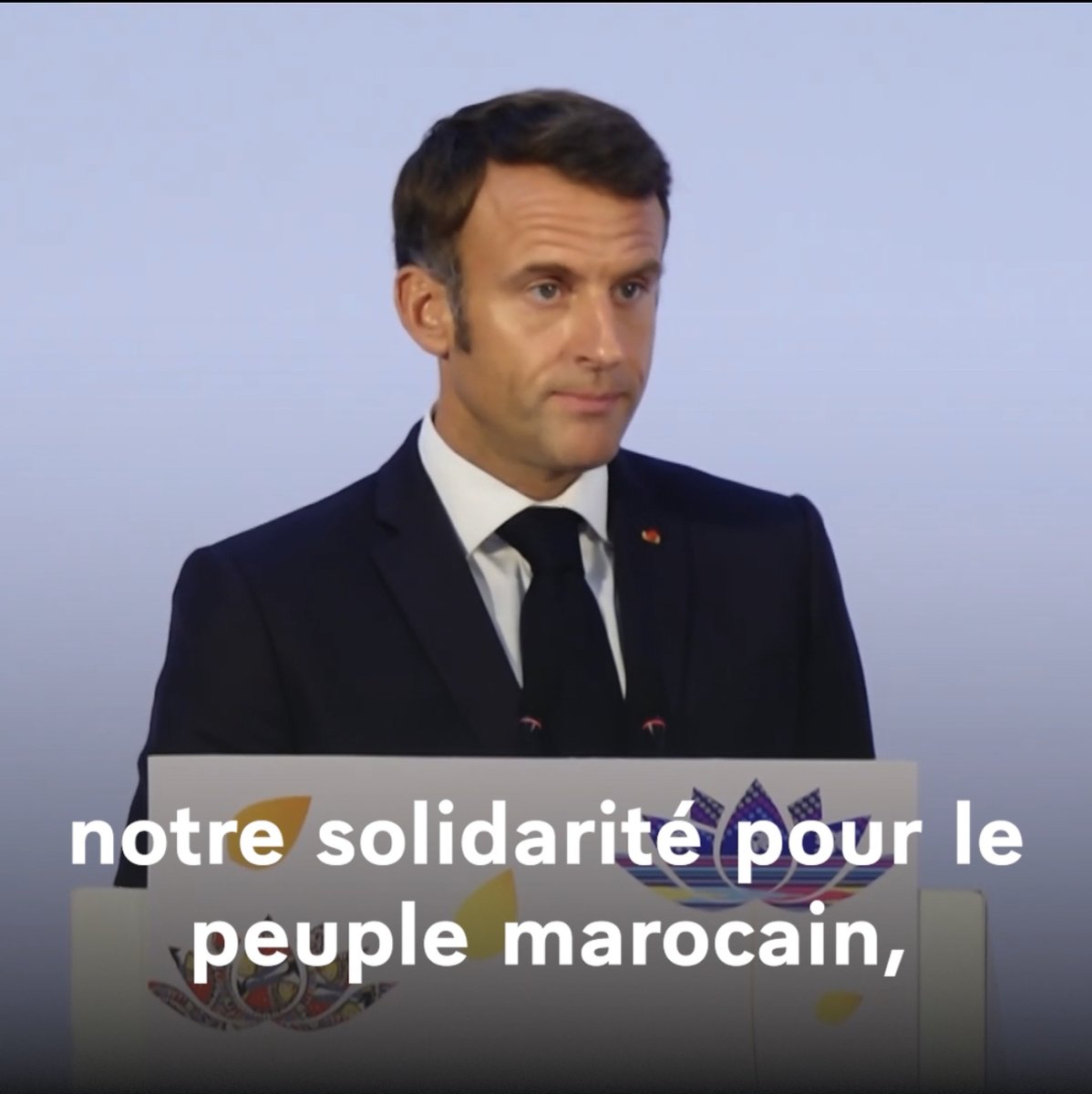 Émotion et solidarité à l’égard du peuple marocain. Nous ferons notre maximum.