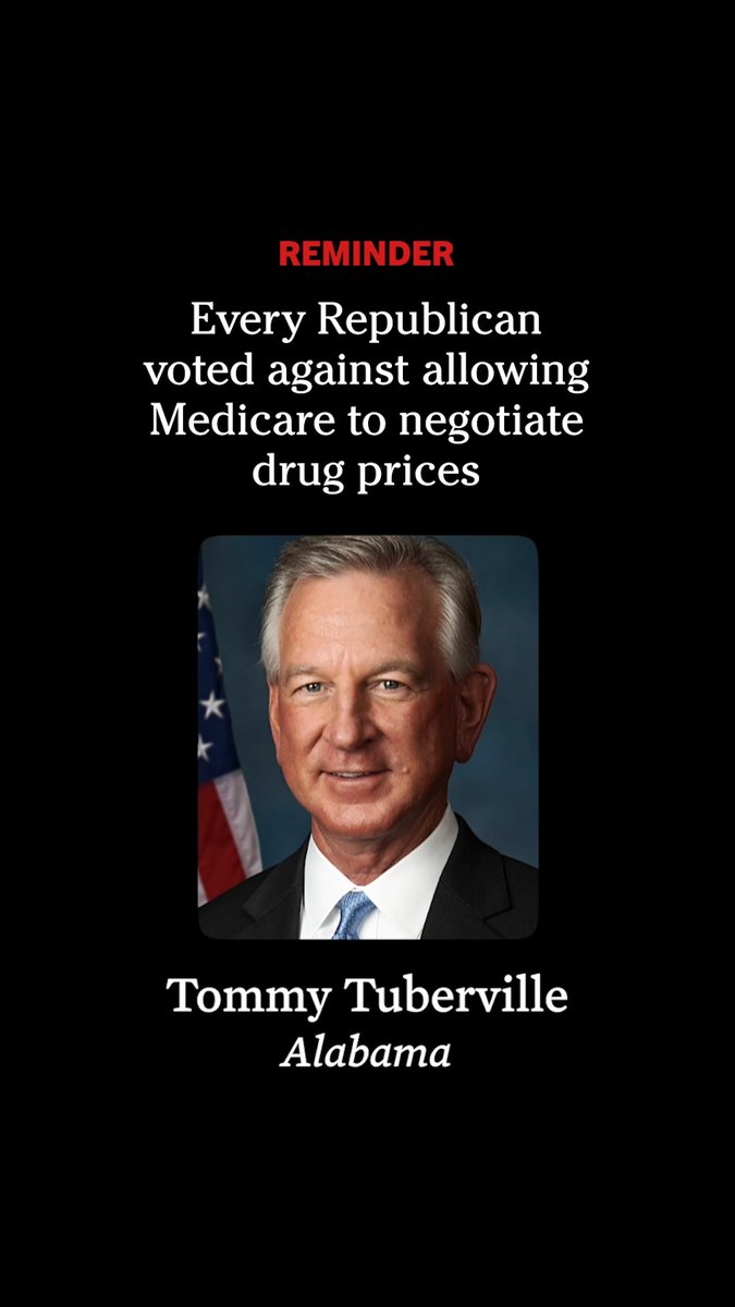 Every Republican in Congress voted against allowing Medicare to negotiate drug prices.