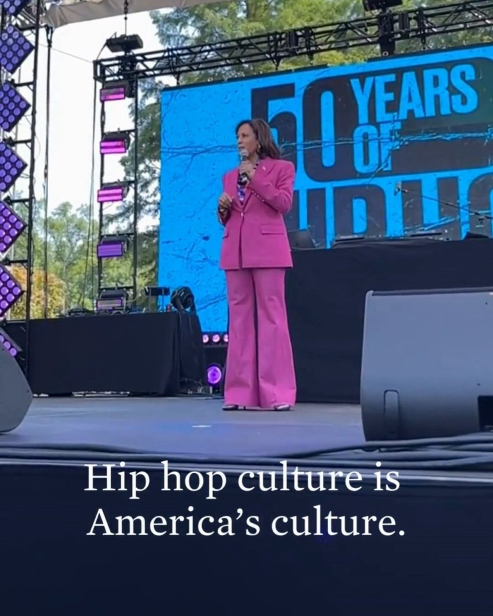 Let's be clear: Hip hop culture is America's culture. It was a joy to celebrate 50 years of hip hop with some of the greats.