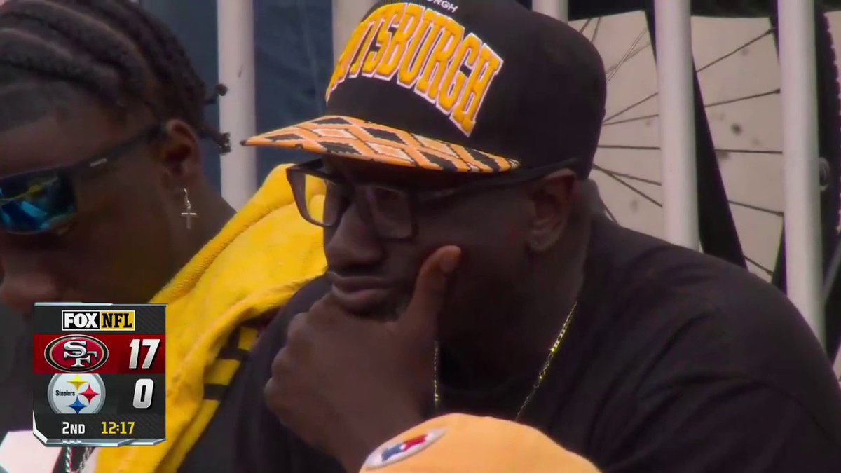 Steelers fans: “49ers are going to find out.” Also Steelers fans: