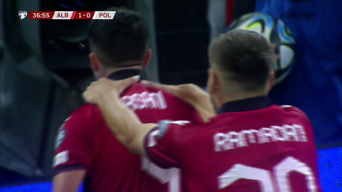 OH MY WORD 🤯 Jasir Asani hands Albania the lead in emphatic fashion 😅 @ViaplaySportsUK
