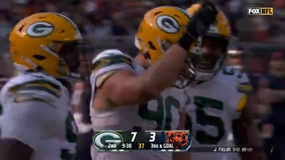 HERCULES WITH HIS FIRST SACK! 💪 Lukas Van Ness 💪 #GBvsCHI | #GoPackGo 📺: FOX
