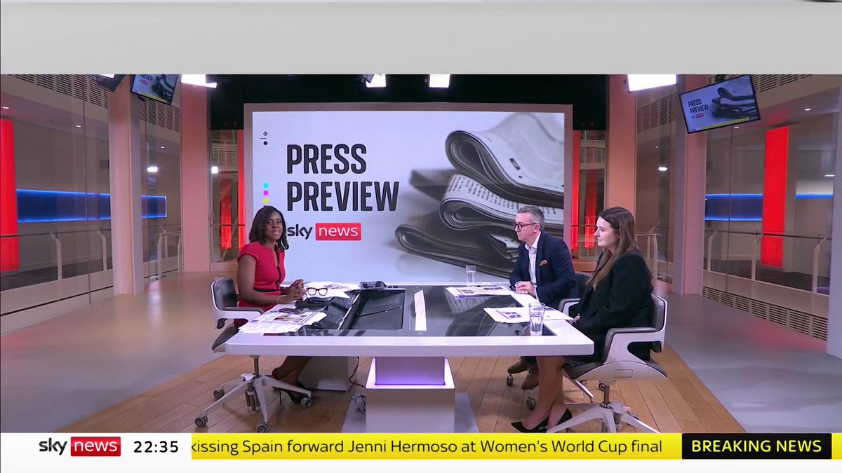 Tonight on the Press Preview, Gillian Joseph is joined by the political editor of HuffPost UK Kevin Schofield and the economics editor of The Spectator Kate Andrews to discuss tomorrow's headlines. 👉 #SkyPapers 🕥 10.30 pm and 11.30pm 📱 📺 Sky 501