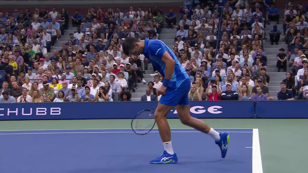 What a set! One hour and 45 minutes later, Djokovic has a 2-set lead.