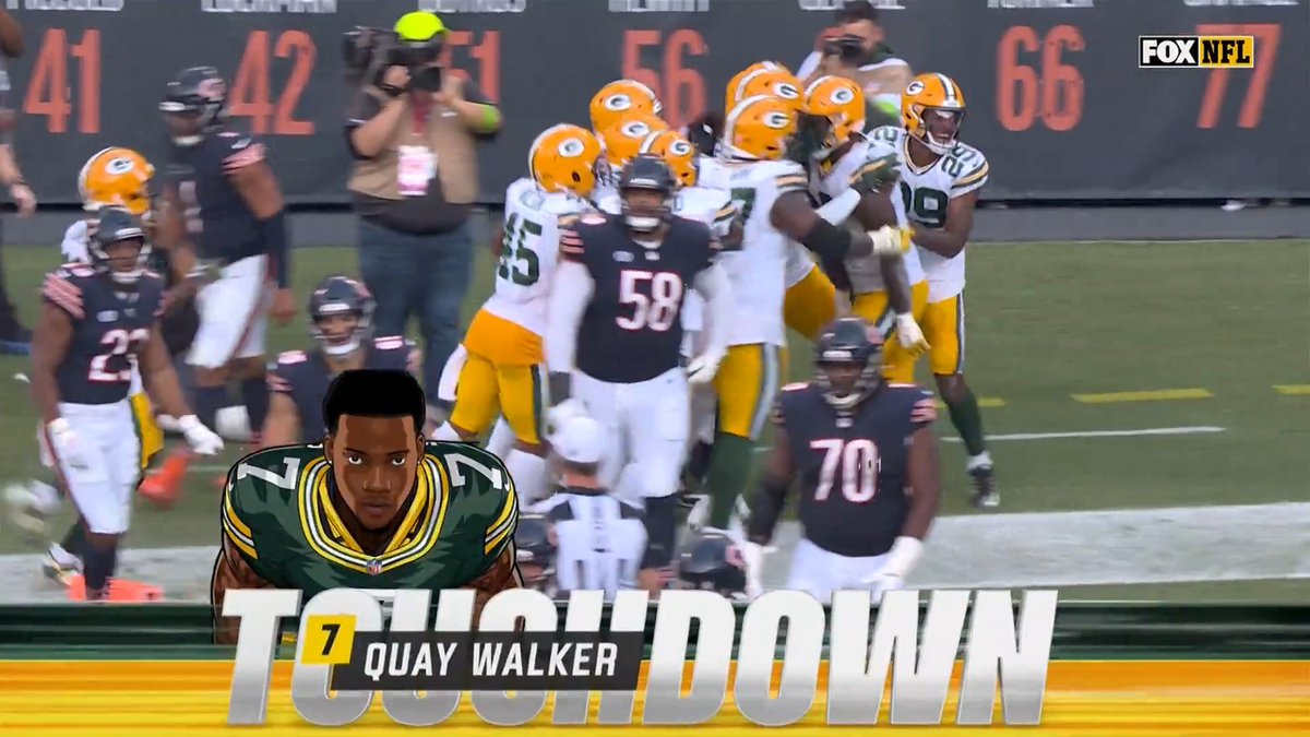 QUAY WALKER WILL NOT BE DENIED! PICK-SIX 🙌 #GBvsCHI | #GoPackGo 📺: FOX