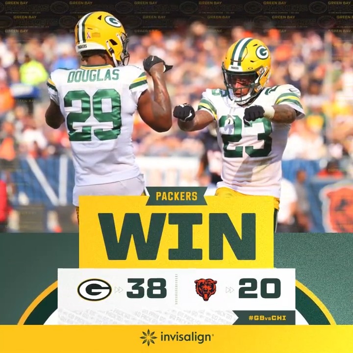 Putting the WIN in Windy City! #GBvsCHI | #GoPackGo