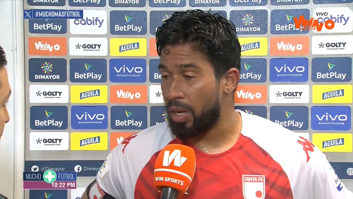➕ “Fue un partido lindo, esto es gracias a todos, desde el principio teníamos una meta, el equipo viene evolucionando“, Christian Marrugo, jugador de Santa Fe. #MuchoMásFútbol