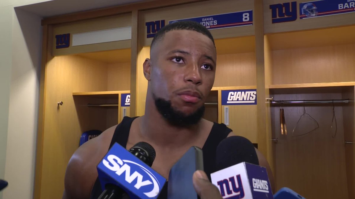 "It's the National Football League. You've got to move on. The train's gonna keep on moving. Hop on." - Saquon Barkley
