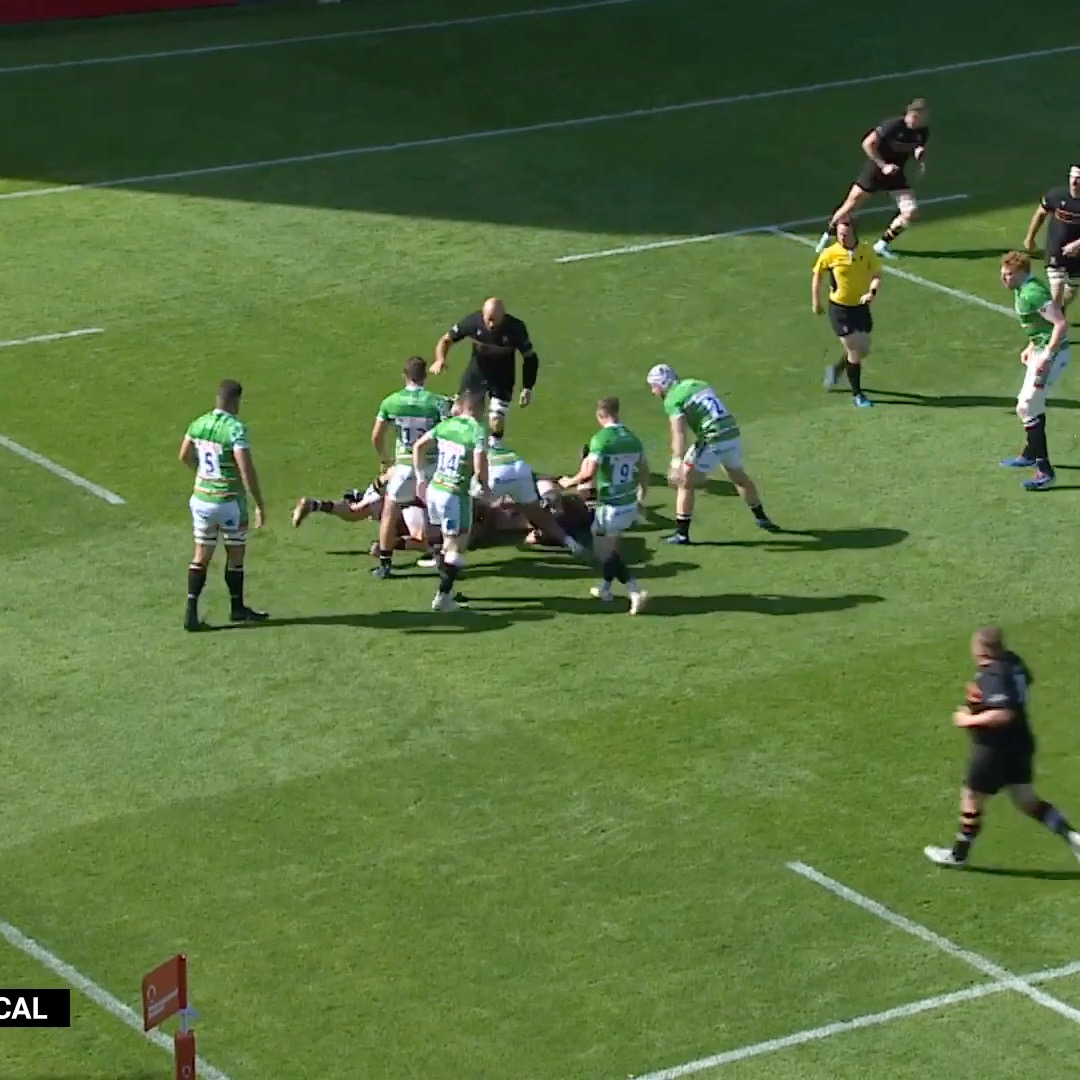 New home, same OHC ๐ Ollie Hassell-Collins is off the mark for Leicester Tigers ๐ฅ #PremRugbyCup