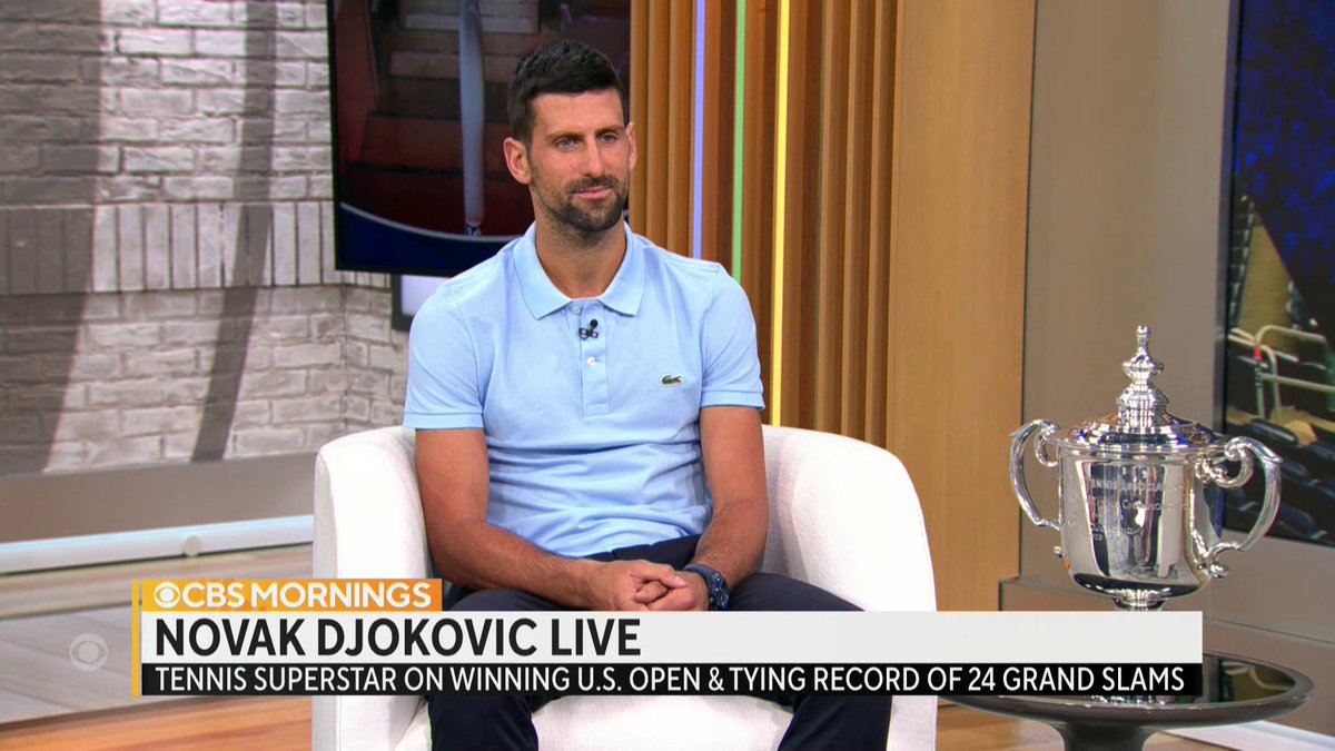 “I still play for these moments”: Novak Djokovic just won his 24th Grand Slam at the #USOpen — and he says that sacrifice, setting goals and his daughter, who he calls his “guardian angel,” have all helped him reach this milestone.