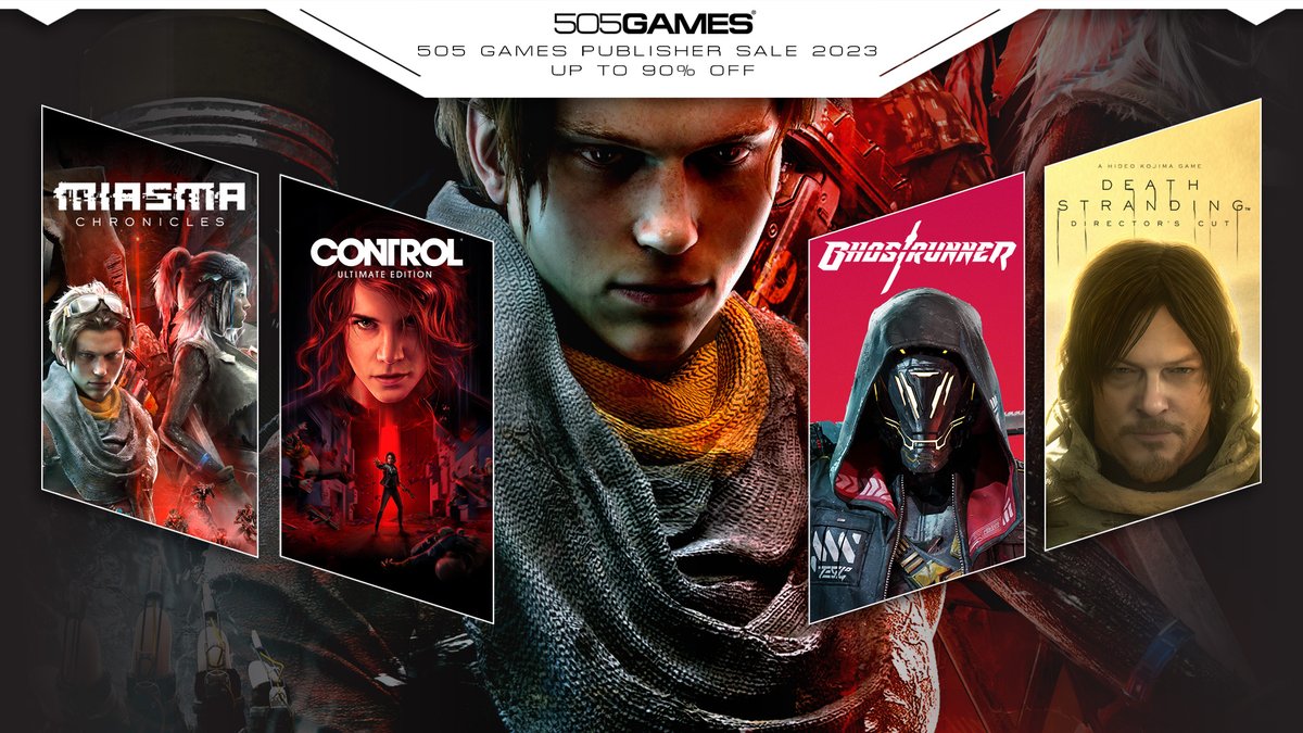 🎮 Time to grab your service weapon and katana, put on your Porter boots and race gloves, head into the Oldest House and out on track, the 505 Games Publisher sale is now LIVE! 🔗 Go on, treat yourself! #505Games #505PublisherSale
