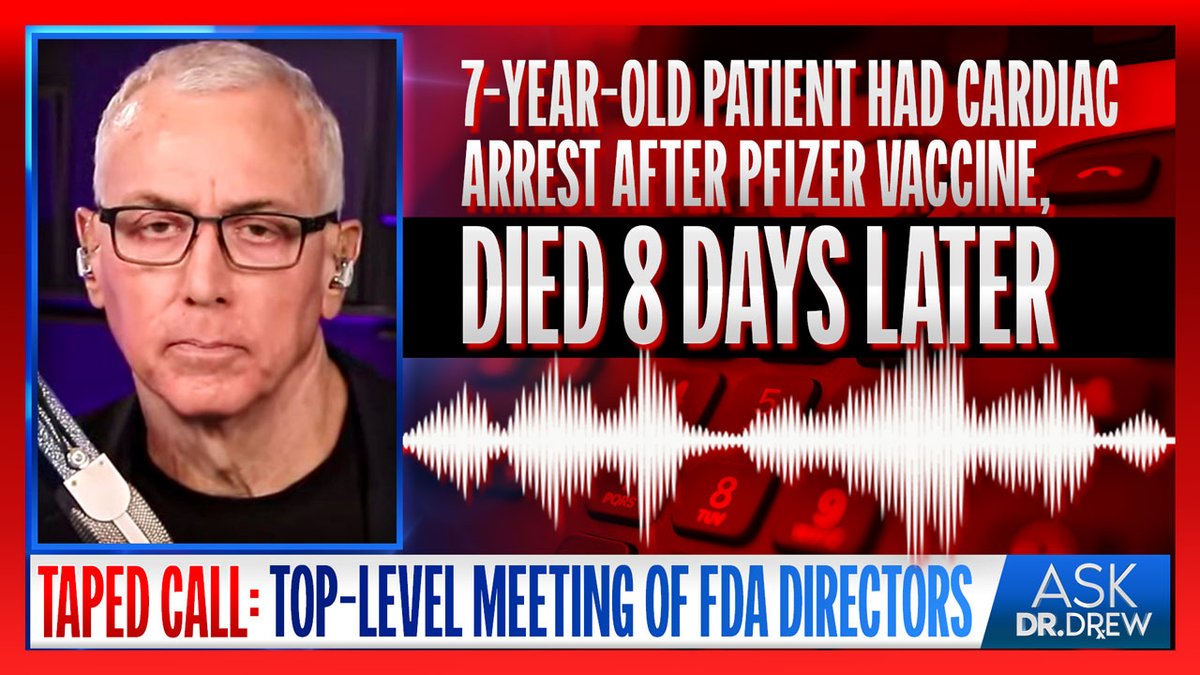 In an internal phone call, FDA directors heard physicians' concerns about mRNA & how VAERS reports of adverse reactions were falling through the cracks – including the cardiac arrest & death of a 7-year-old, days after receiving Pfizer's COVID-19 vaccine. We obtained a recording.